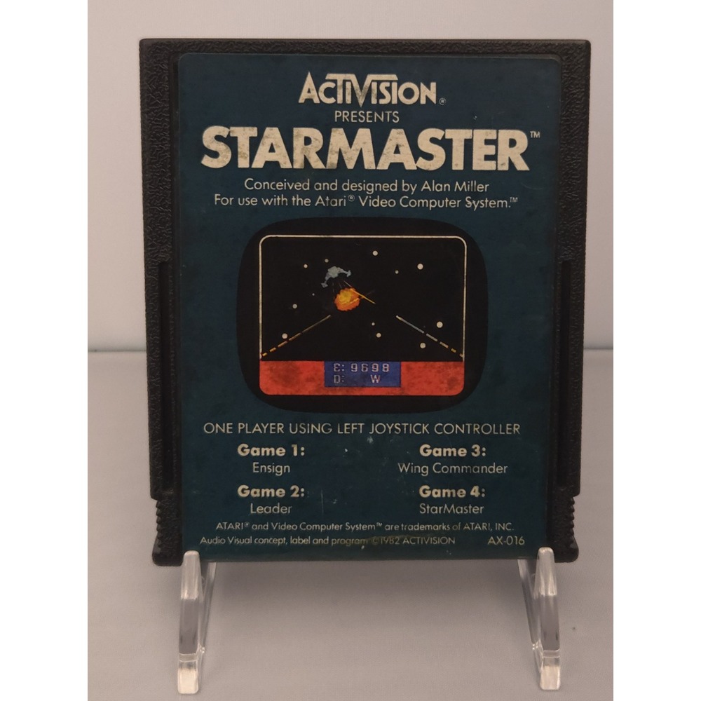 Activision Starmaster (1982 Atari 2600) Game Cartridge - Clean Tested & Working